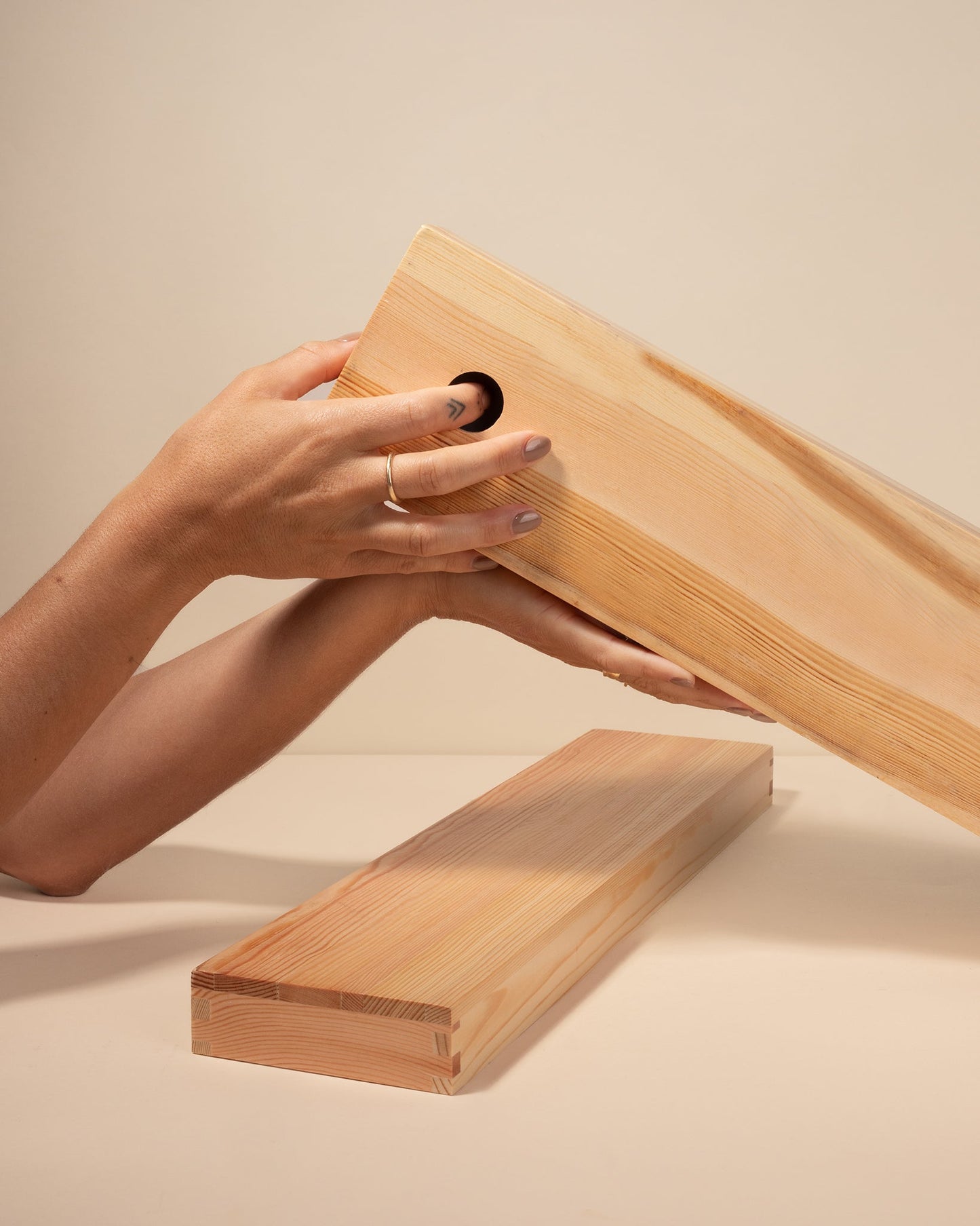 Wooden box soap mold product view