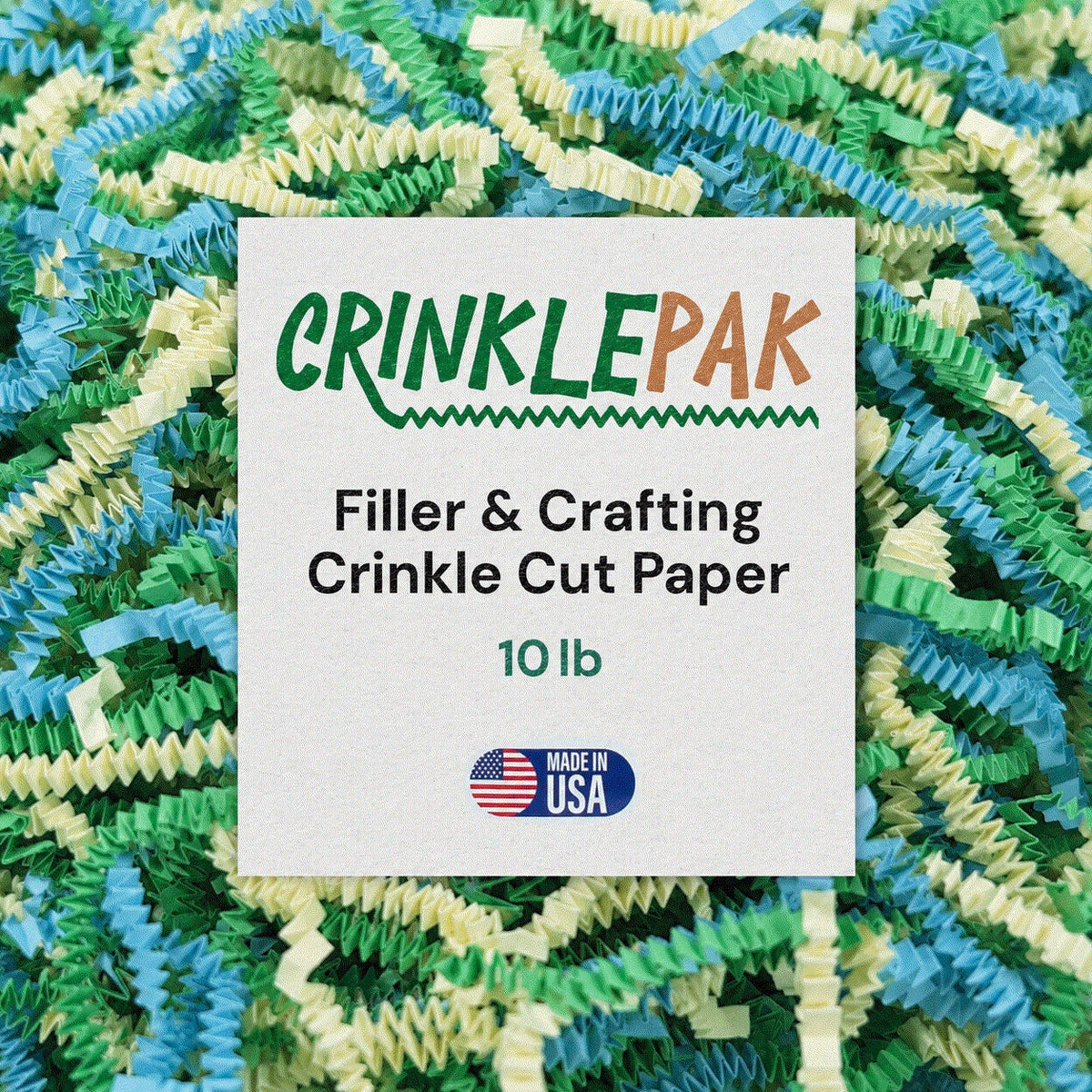 Spring Mix crinkle paper, 10 lb