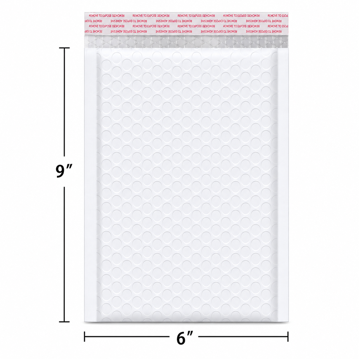White 6 x 9 inch bubble mailers