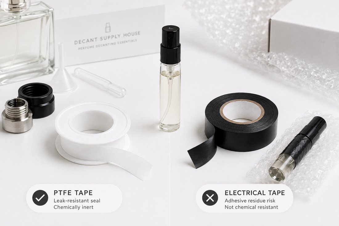 PTFE Tape vs Electrical Tape for Perfume Decanting: When to Use Each