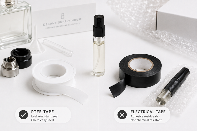 PTFE Tape vs Electrical Tape for Perfume Decanting: When to Use Each