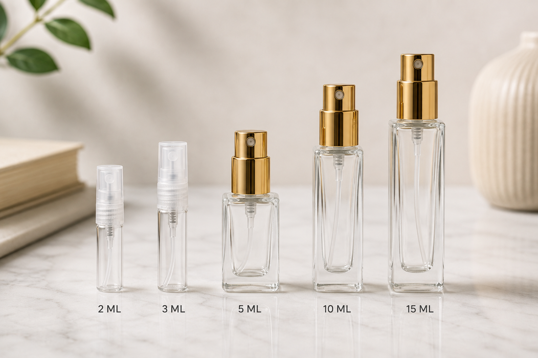 How to Choose the Right Perfume Decant Bottle Size: 2 ML vs 3 ML vs 5 ML vs 10 ML vs 15 ML