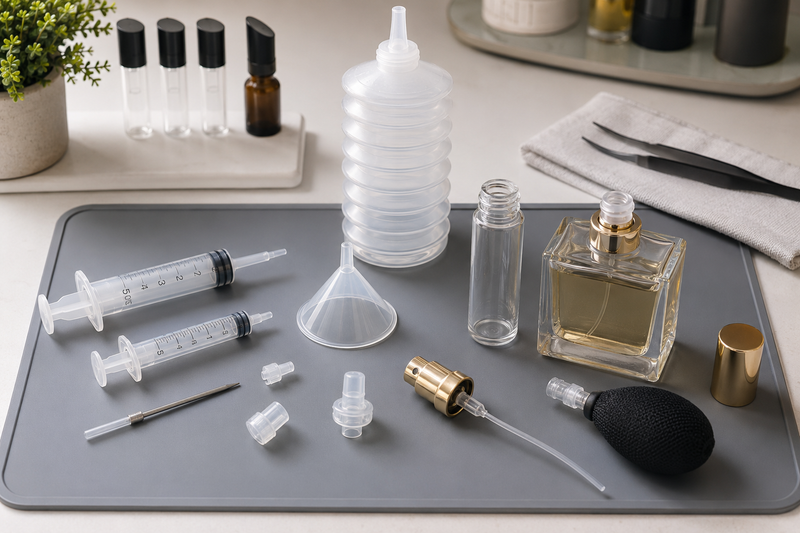 Perfume Decanting Methods Explained: Syringe, Adapter, Funnel & Extraction Tools
