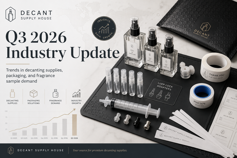 Q3 2026 Industry Update: Decanting Supplies, Packaging & Fragrance Sample Demand