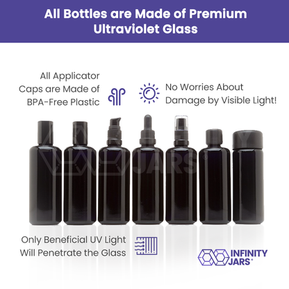 100 ML Seven Glass Bottle Cosmetic Collection