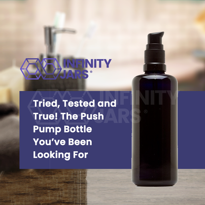 100 ML Glass Push Pump Bottle