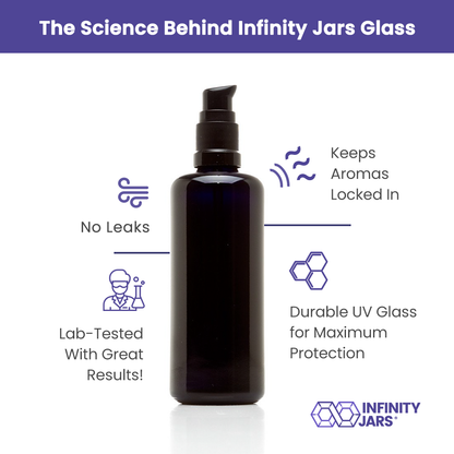 100 ML Glass Push Pump Bottle