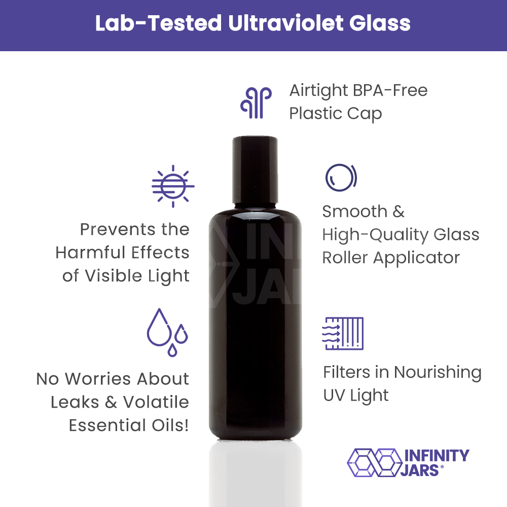 100 ML Glass Roller Applicator Bottle