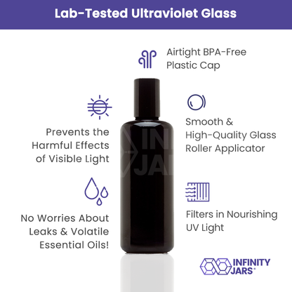 100 ML Glass Roller Applicator Bottle