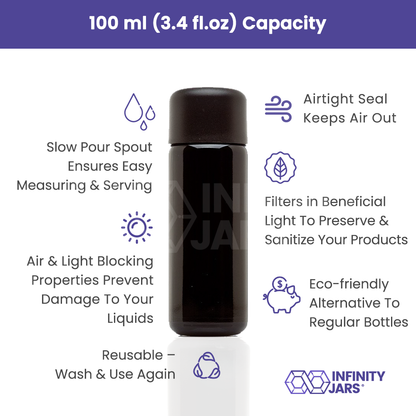 100 ML Glass Slow Pour Bottle