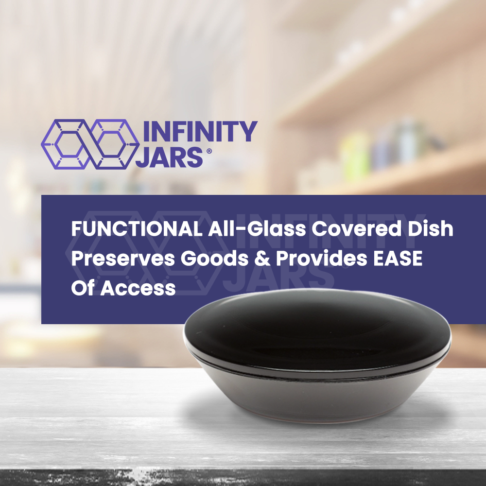 100 ML Glass Covered Dish with Glass Lid