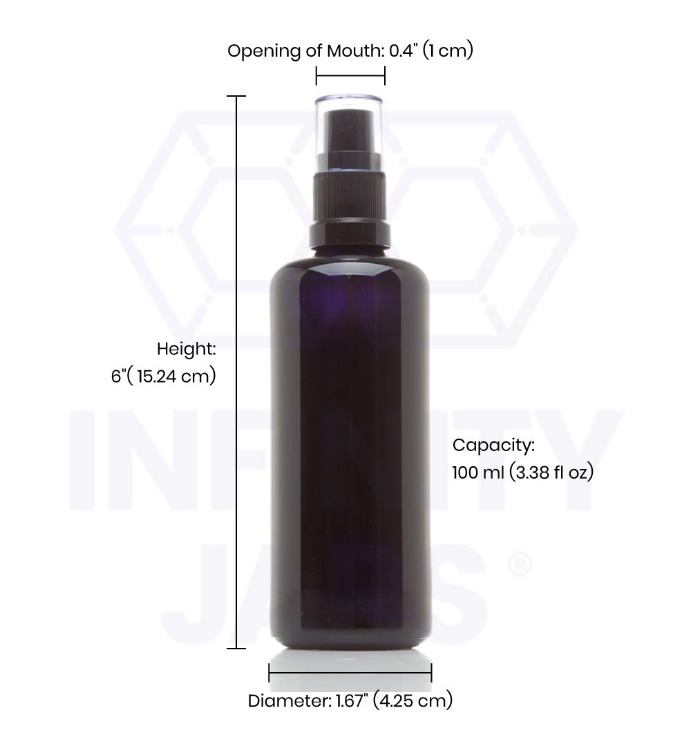 100 ML Glass Fine Mist Spray Bottle