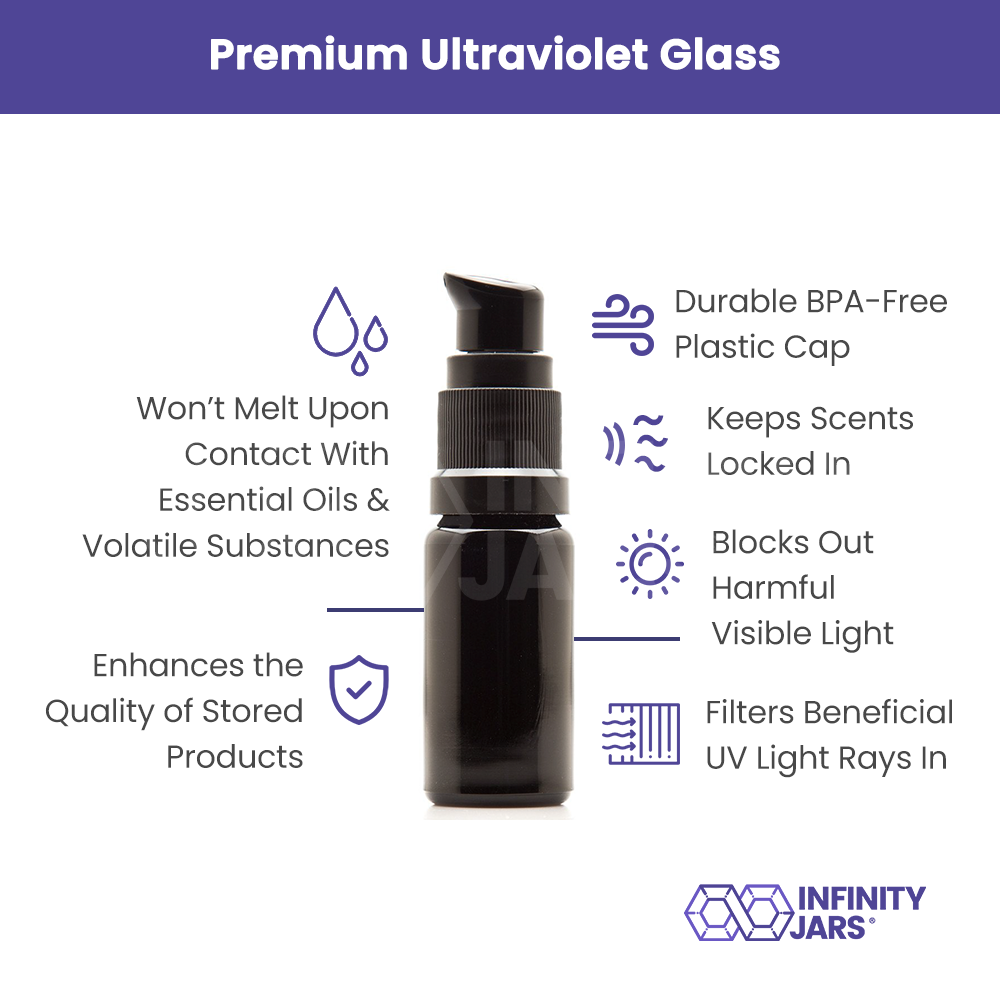 10 ML Glass Push Pump Bottle