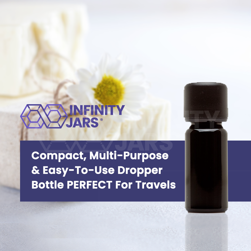 10 ML Glass Essential Oil Bottle with Euro Dropper Cap