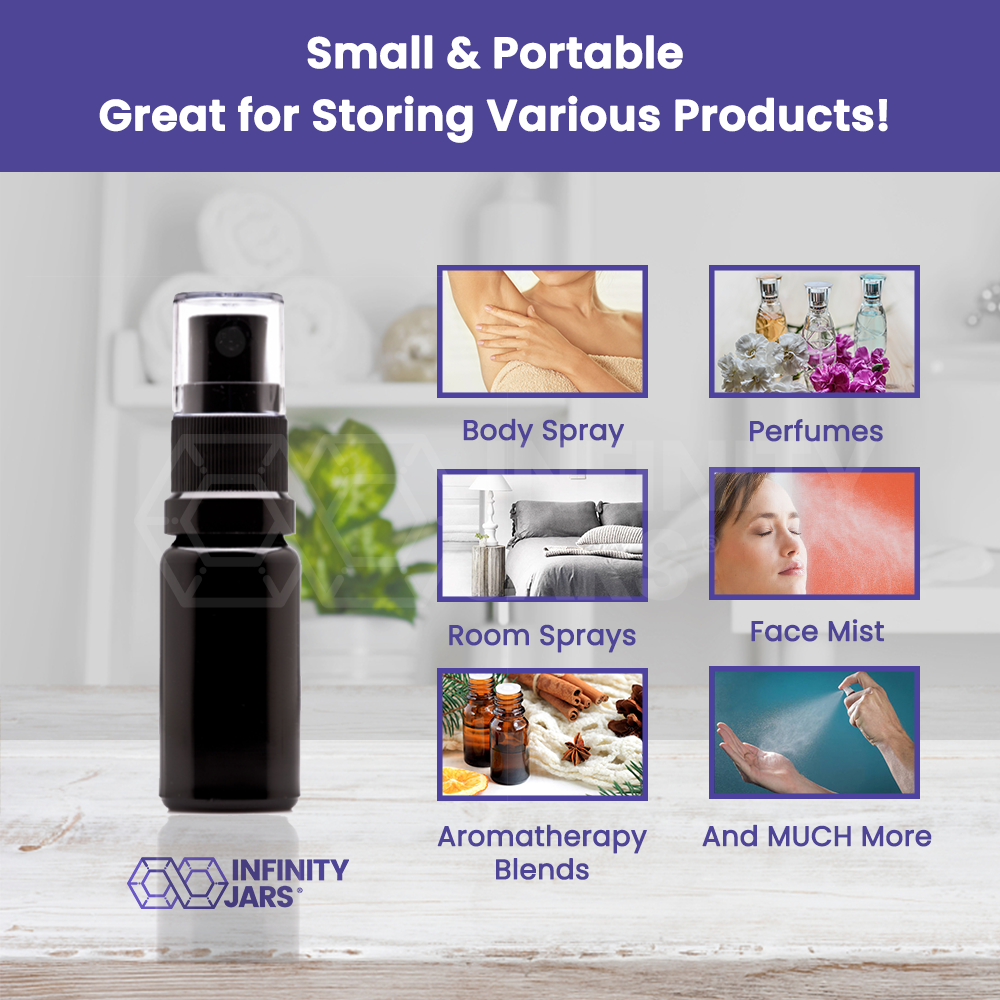 10 ML Glass Fine Mist Spray Bottle