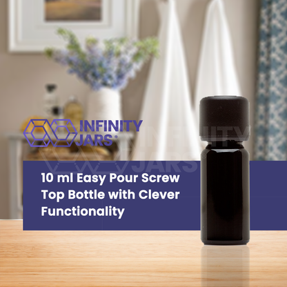 10 ML Easy Pour Screw Top Bottle