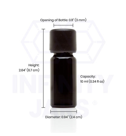 10 ML Glass Essential Oil Bottle with Euro Dropper Cap