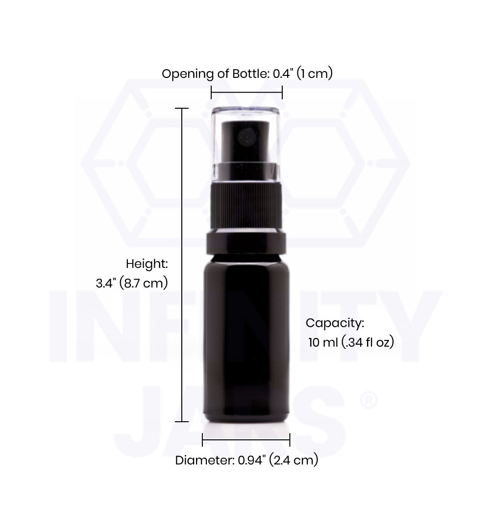 10 ML Glass Fine Mist Spray Bottle