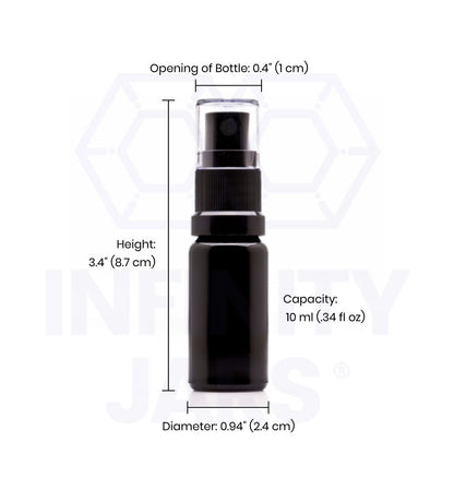 10 ML Glass Fine Mist Spray Bottle