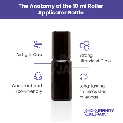 10 ML Stainless Steel Roller Applicator Bottle