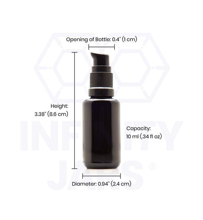 10 ML Glass Push Pump Bottle