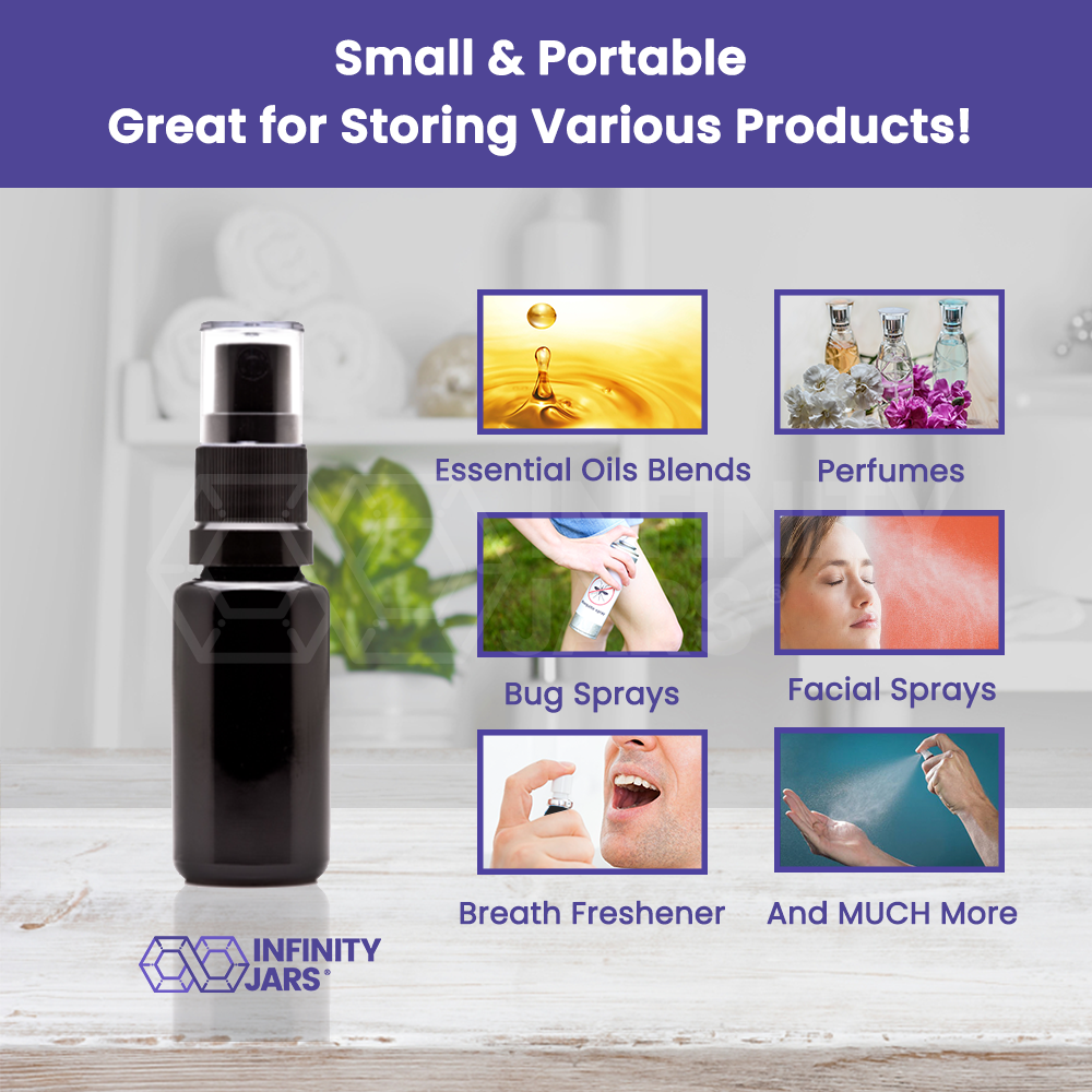 15 ML Glass Fine Mist Spray Bottle