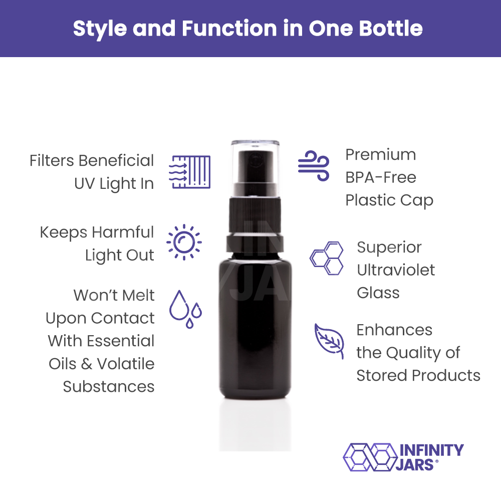 15 ML Glass Fine Mist Spray Bottle