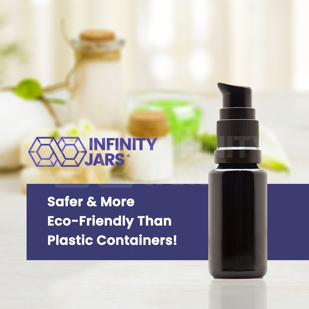 15 ML Glass Push Pump Bottle