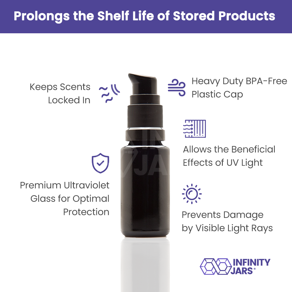 15 ML Glass Push Pump Bottle