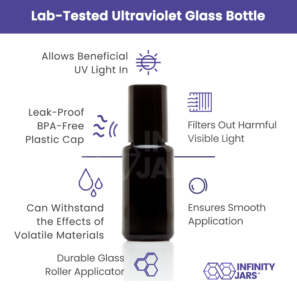 15 ML Glass Roller Applicator Bottle