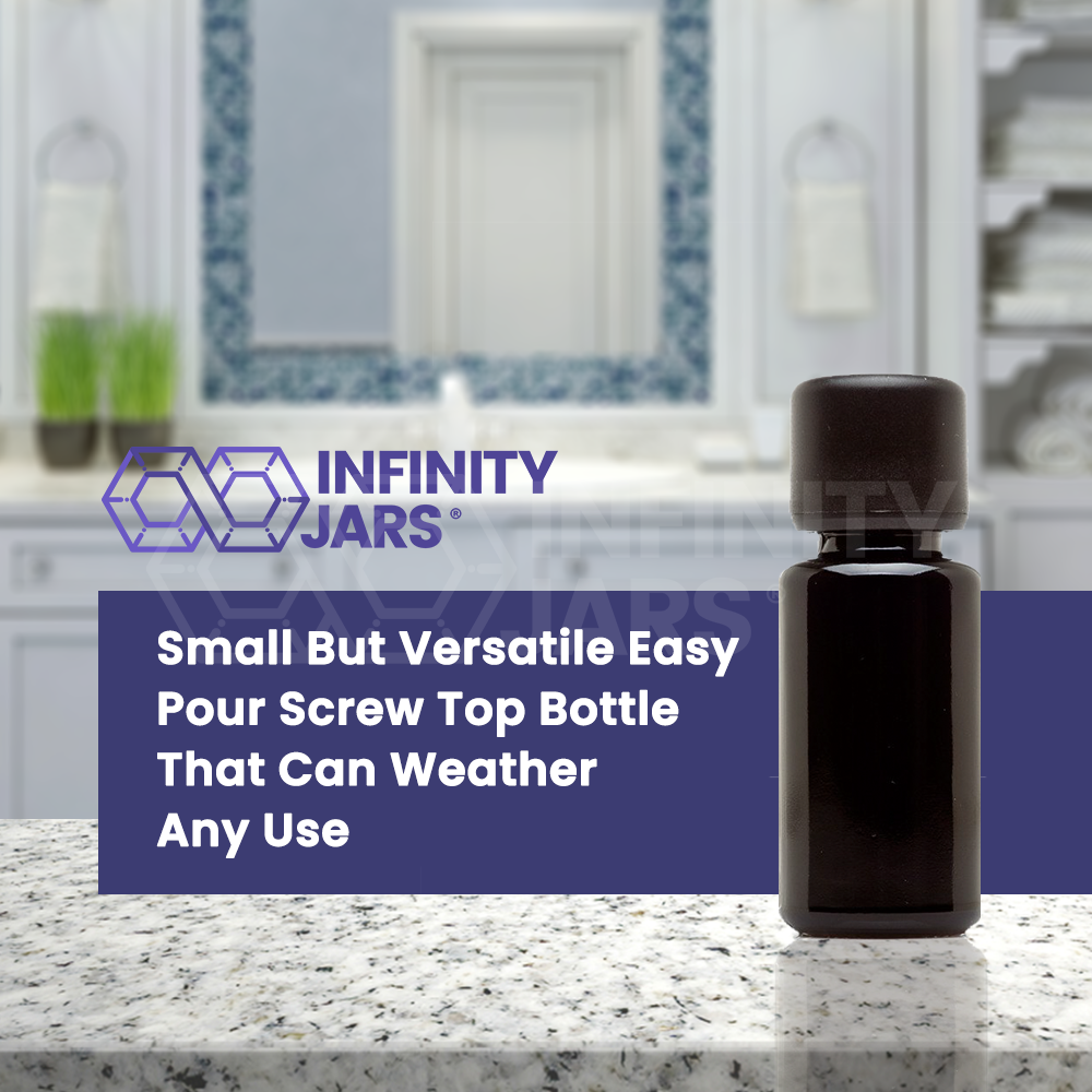 15 ML Easy Pour Screw Top Bottle