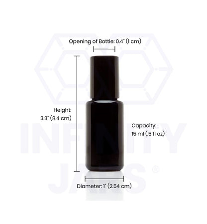 15 ML Glass Roller Applicator Bottle