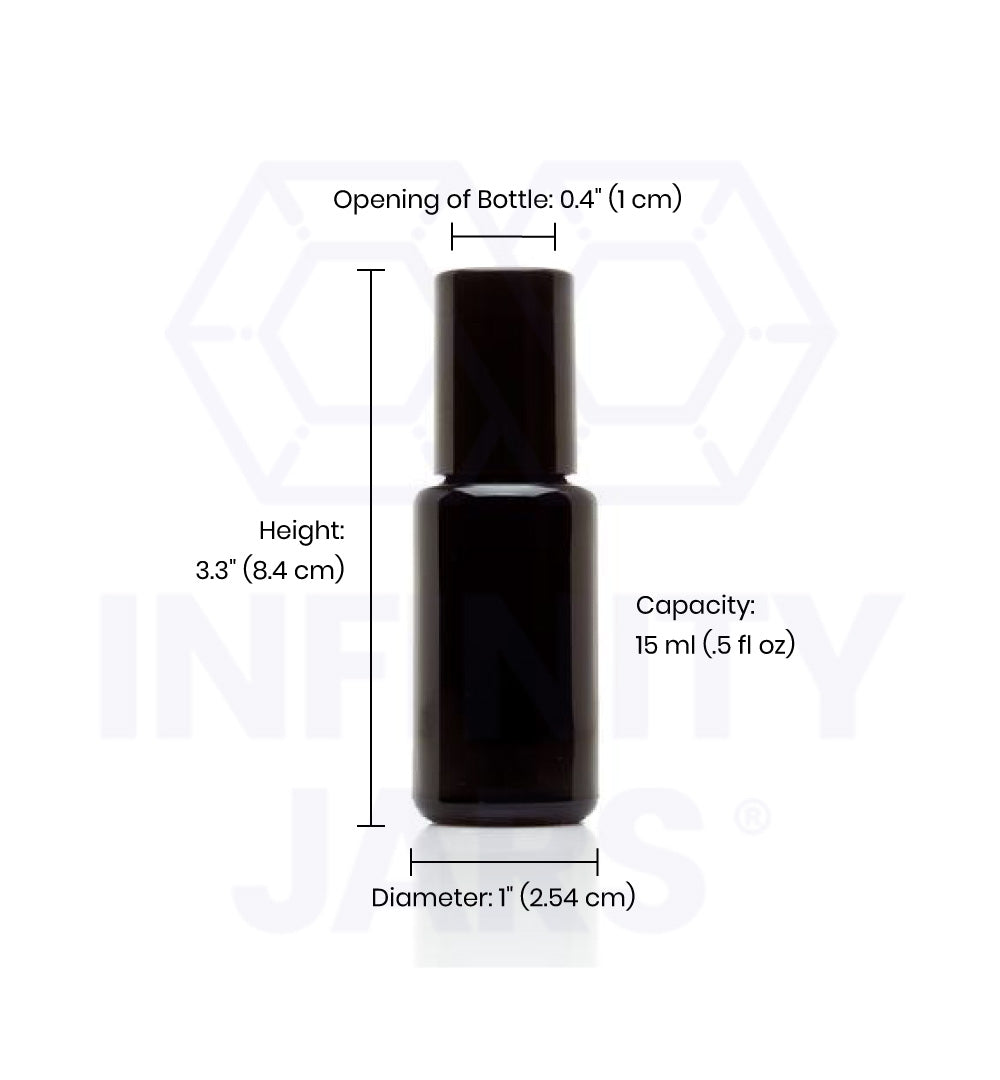 15 ML Stainless Steel Roller Applicator Bottle