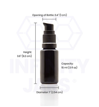 15 ML Glass Push Pump Bottle
