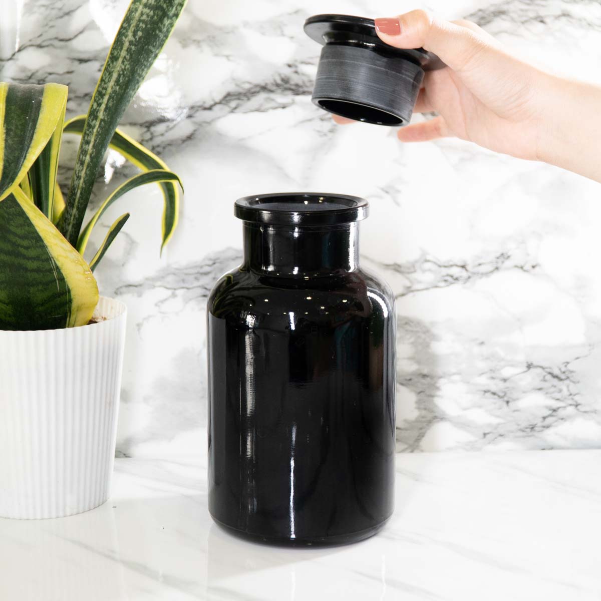 1 L Glass-on-Glass Apothecary Jar