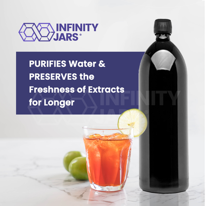 1 L Round Glass Bottle