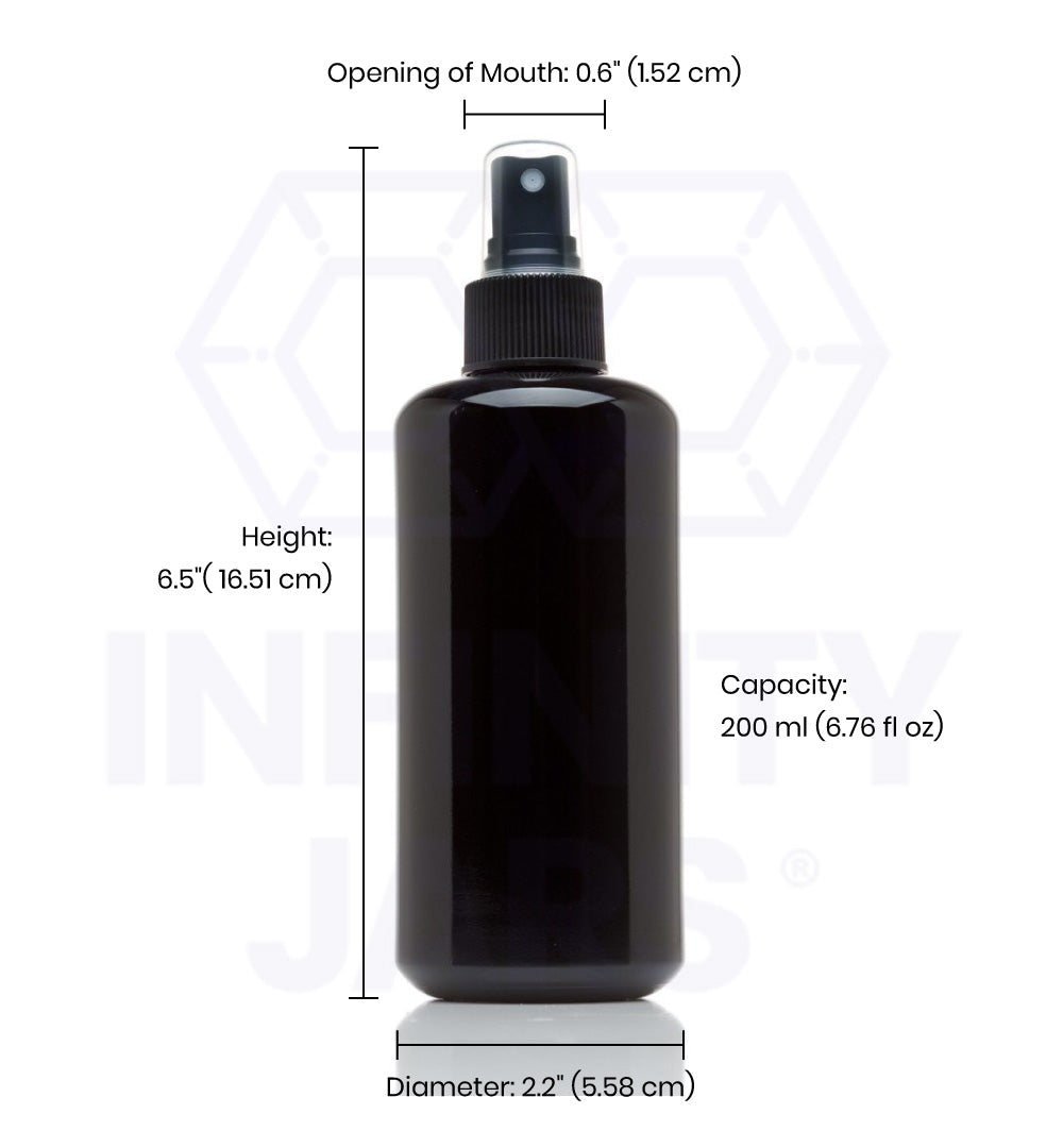 200 ML Glass Fine Mist Spray Bottle
