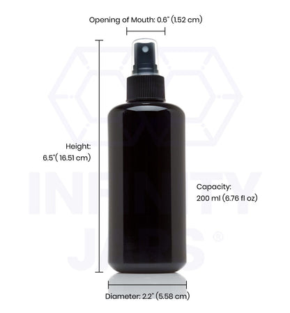 200 ML Glass Fine Mist Spray Bottle
