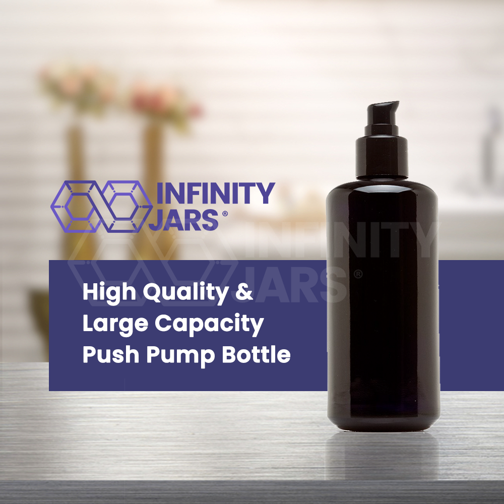 200 ML Glass Push Pump Bottle