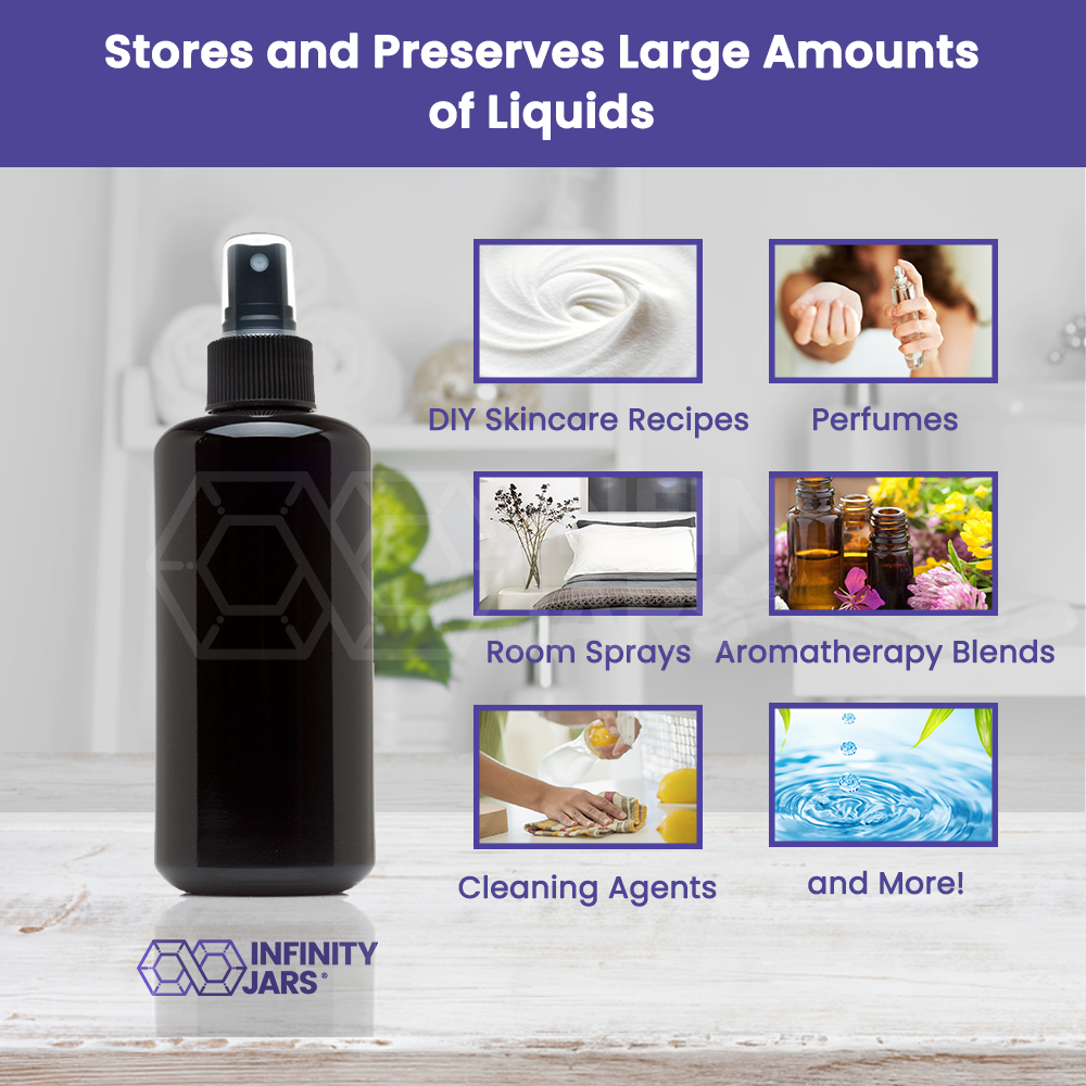 200 ML Glass Fine Mist Spray Bottle