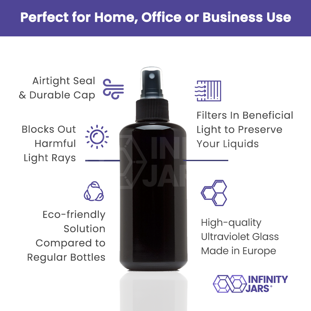 200 ML Glass Fine Mist Spray Bottle