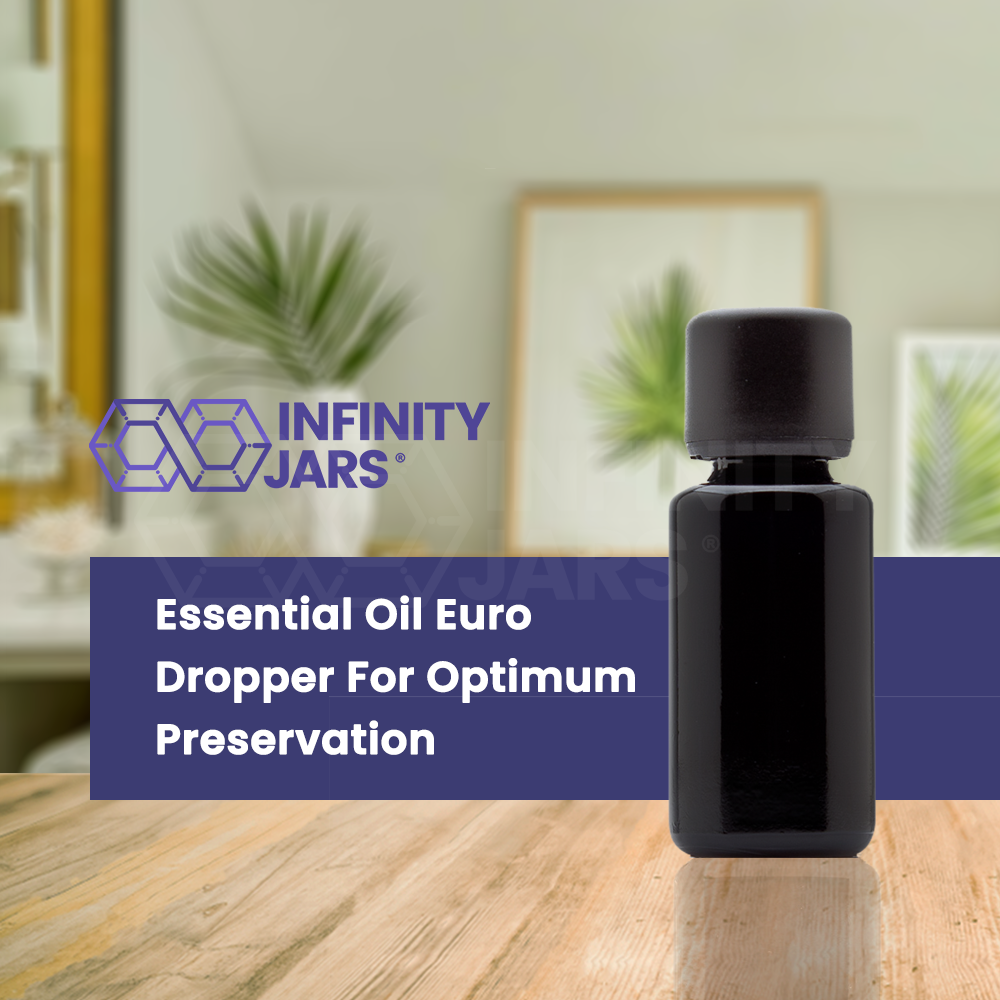 20 ML Glass Essential Oil Bottle with Euro Dropper Cap
