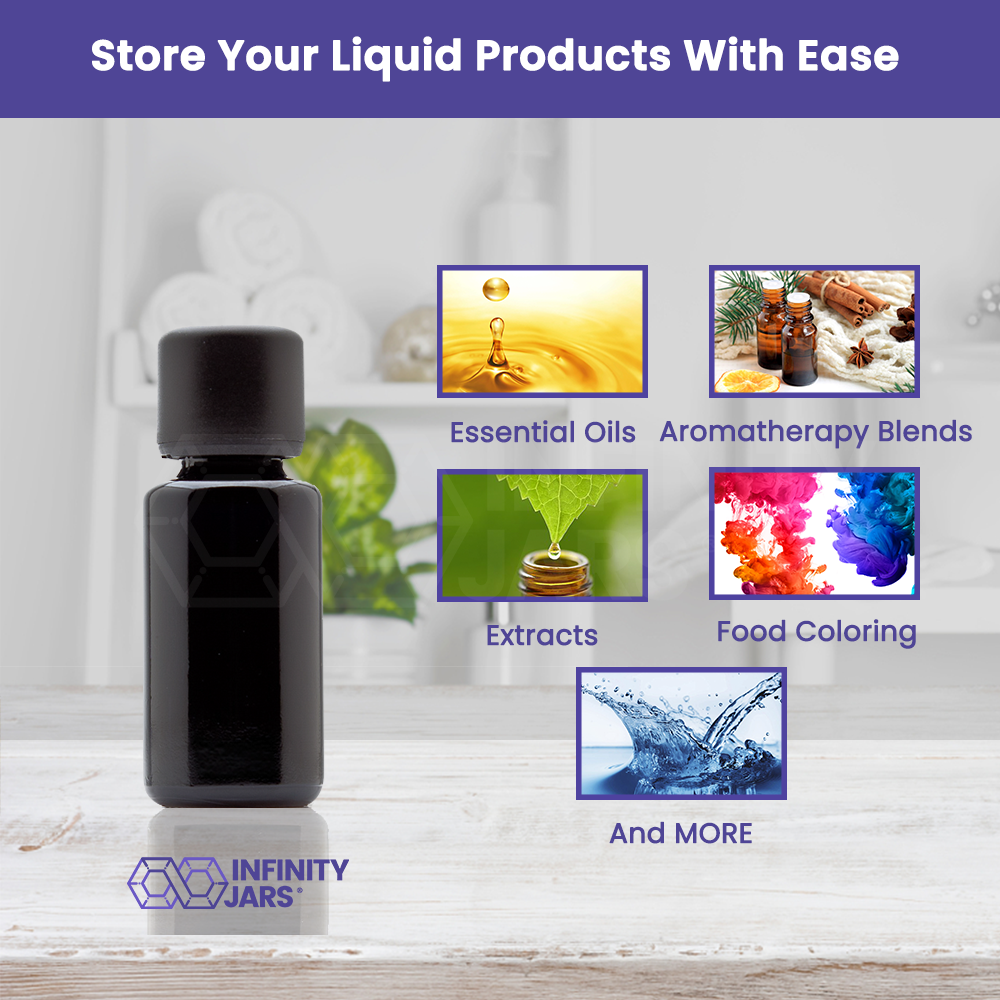 20 ML Glass Essential Oil Bottle with Euro Dropper Cap
