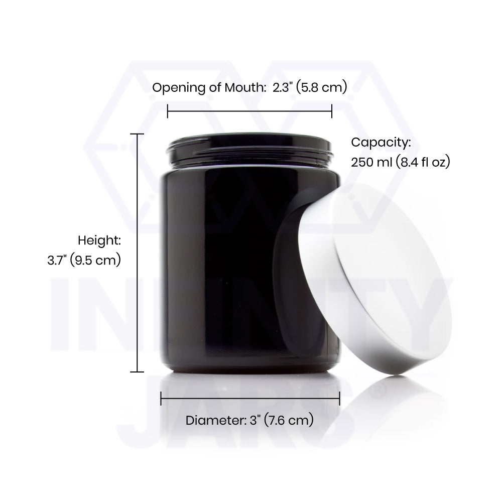 Silver Collection 250 ML Screw Top Jar with Aluminum Lid