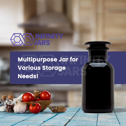 250 ML Glass-on-Glass Apothecary Jar