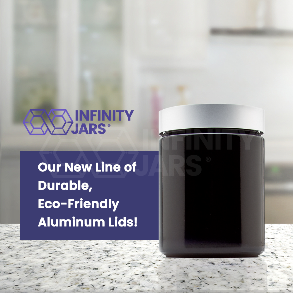 Silver Collection 250 ML Screw Top Jar with Aluminum Lid