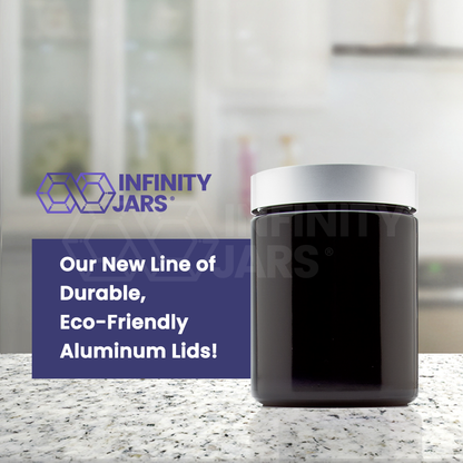 Silver Collection 250 ML Screw Top Jar with Aluminum Lid