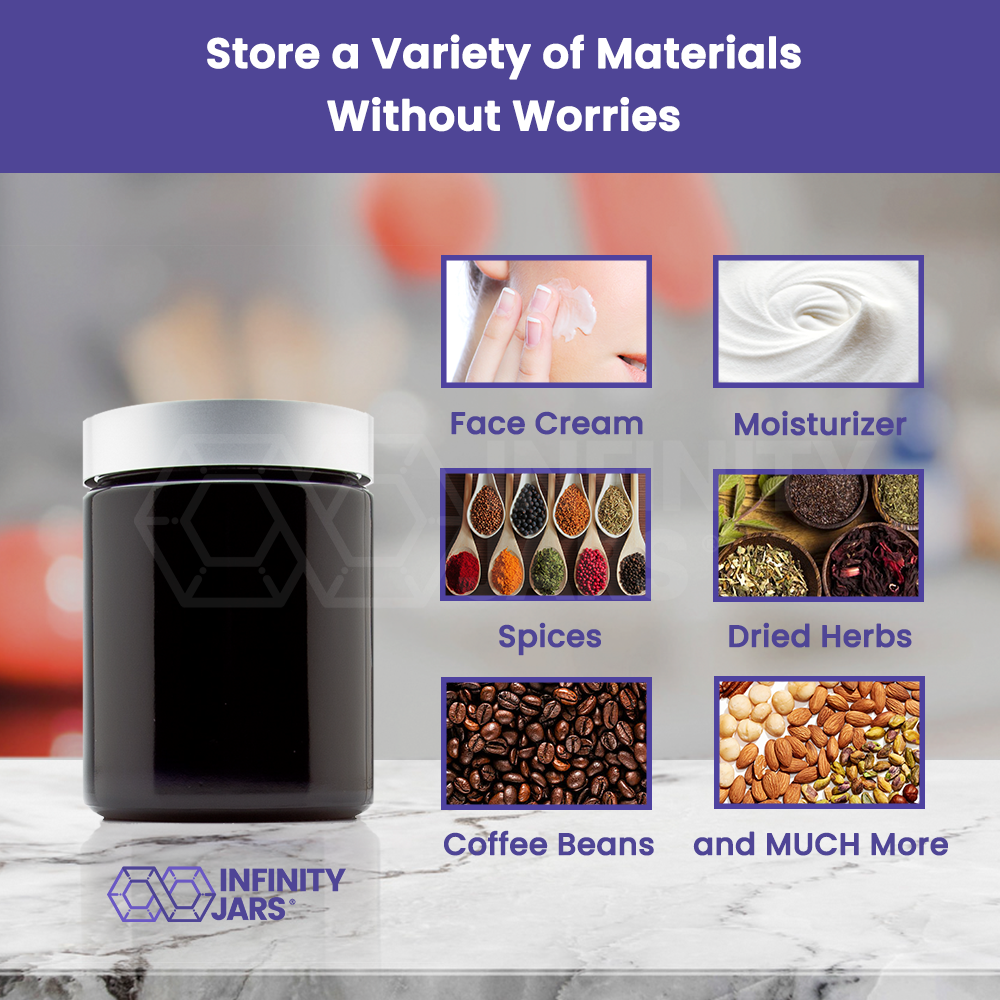 Silver Collection 250 ML Screw Top Jar with Aluminum Lid