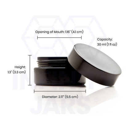 30 ML Glass Cosmetic Style Wide Mouth Jar