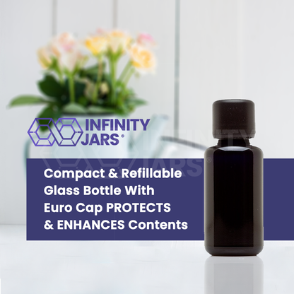 30 ML Glass Essential Oil Bottle with Euro Dropper Cap